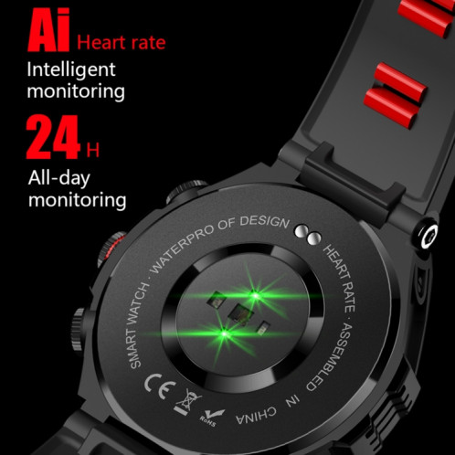 La montre intelligente CT18 à écran AMOLED de 1,43 pouces prend en charge la détection des appels Bluetooth et de l'oxygène sanguin (rouge) SH401A1345-011